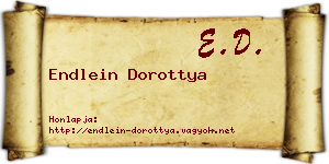 Endlein Dorottya névjegykártya