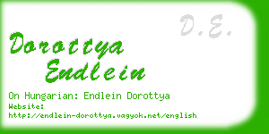 dorottya endlein business card